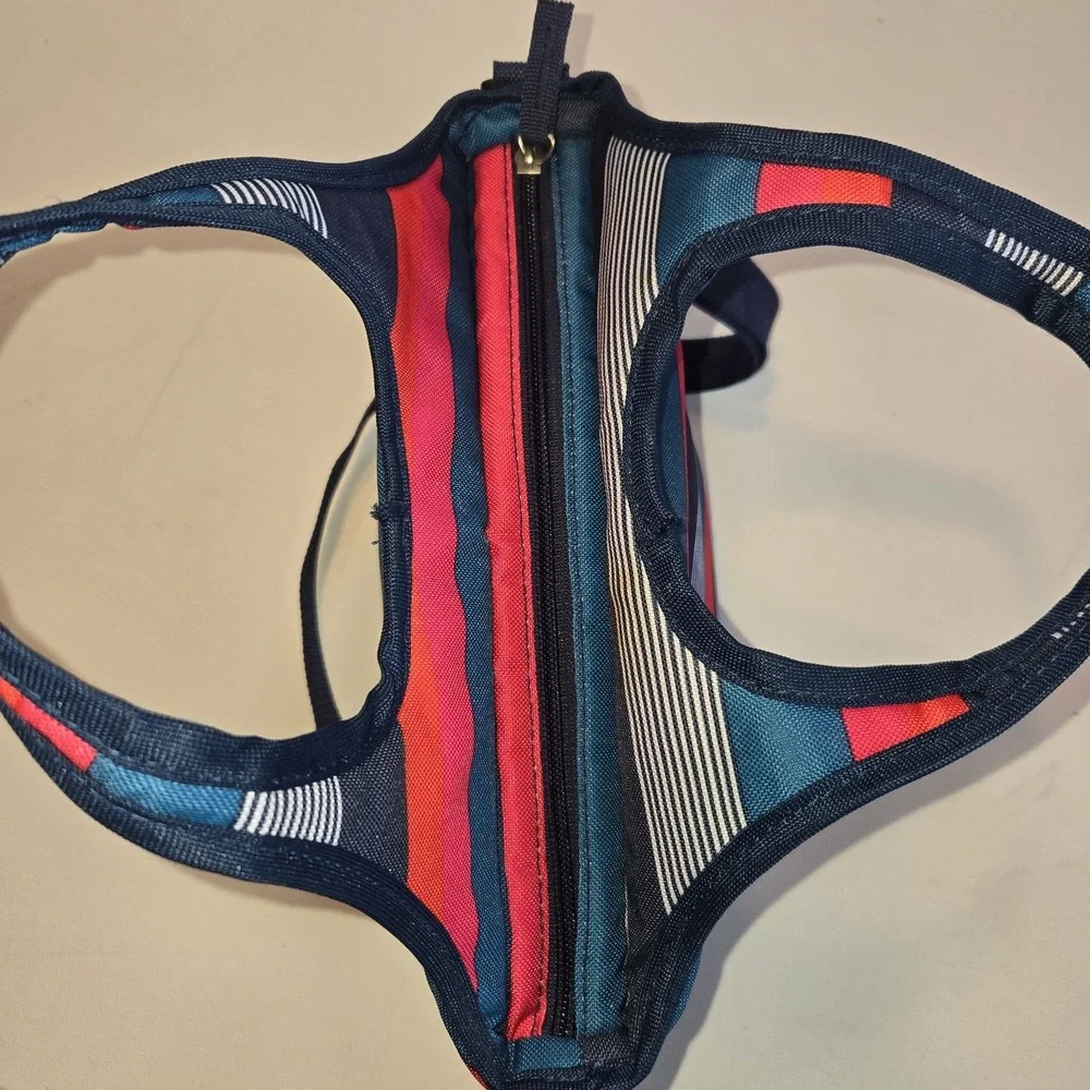Old Navy Mutlicolored Striped Insulated Lunch Bag with Handles and Strap‎